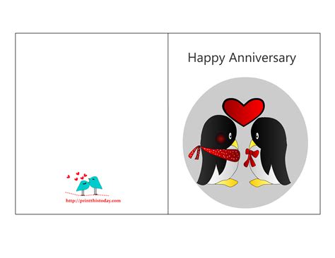 A day to show him or her how much you love them and how happy and lucky. Free Printable Anniversary Cards