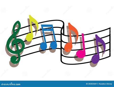 Scrapbooking Craft Supplies Tools Musical Notes Clip Art Rainbow