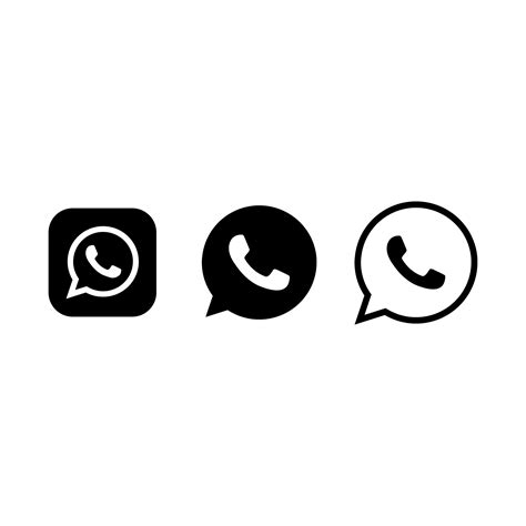 Whatsapp Logo Black And White Whatsapp Black Logo Transparent Png