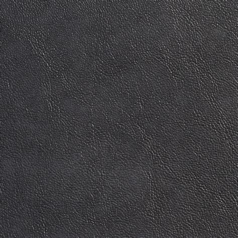 Charcoal Gray Plain Breathable Leather Texture Upholstery Fabric