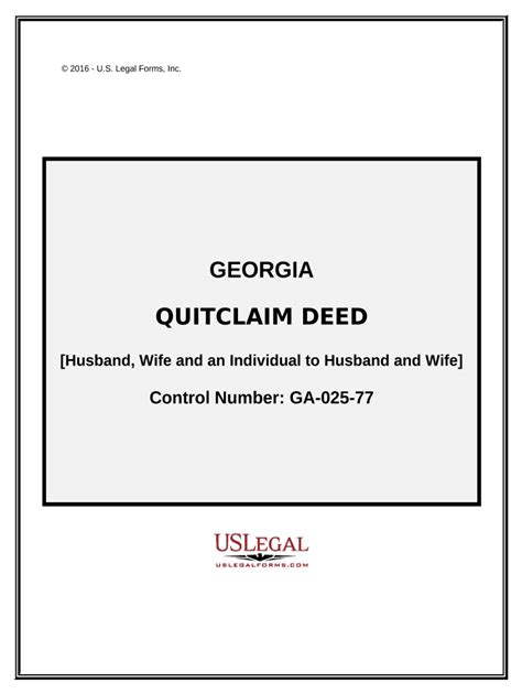 Quitclaim Deed From Husband Wife And An Individual As Grantors To