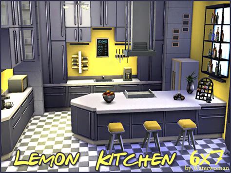 Lemon Kitchen By Waterwoman At Akisima Sims 4 Updates