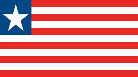 Liberia National Flag Made In Uk Flagmakers