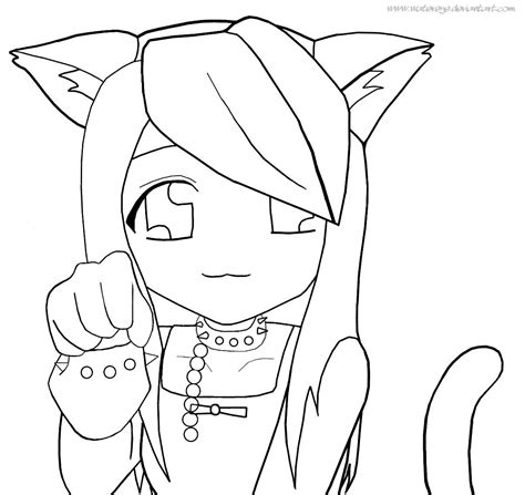 Well, the answer is quite simple: Neko girl - Lineart by watereye on DeviantArt