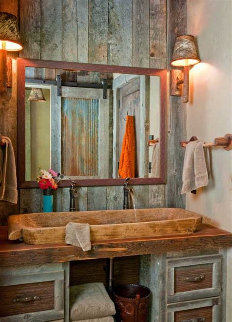 Rustic Cabin Bathroom Decor And Diys Rustic Crafts And Diy
