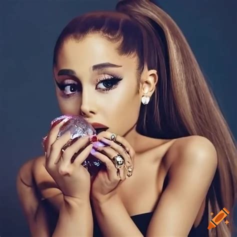 Ariana Grande With A Crystal Ball On Craiyon