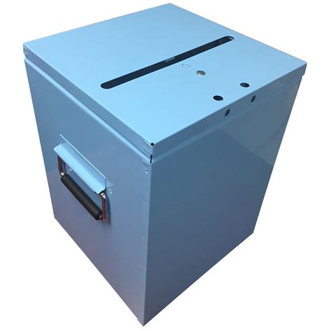 Steel Non Stuffable Ballot Box 12 X 12 X16 Electionsource