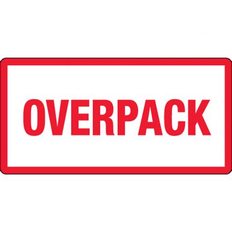 X Overpack Labels From The English Store