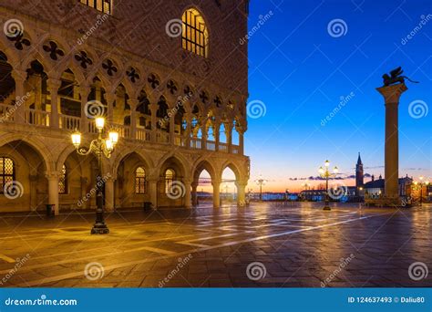 Scenic View Of Piazza San Marco In Venice At Sunrise Italy Piazza San