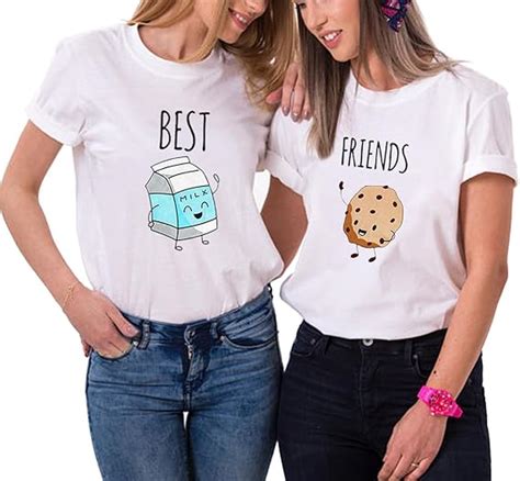 Mejores Amigas Camiseta 2 Best Friend T Shirt Dibujos Animados 100