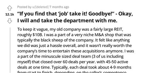 Employee Quits And Persuades Entire Department To Follow Suit After Ceo Disrespected Him