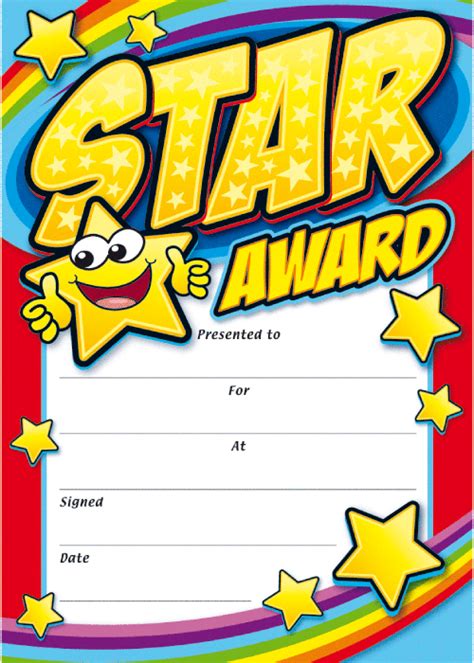 Star Award Certificate Template 1 Templates Example Templates