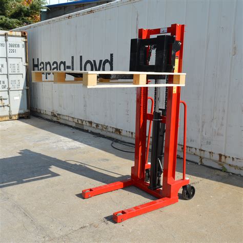 2 Ton Manual Hydraulic Pump Walkie Stacker Forklift Reach Pallet