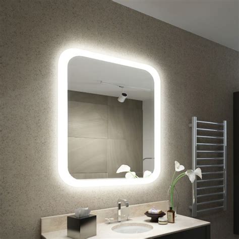 Frosted 360° Edge Lit Bathroom Mirrors Illuminated Mirrors