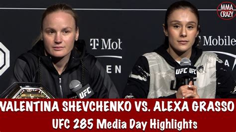 Ufc 285 Valentina Shevchenko And Alexa Grasso Media Day Highlights Youtube