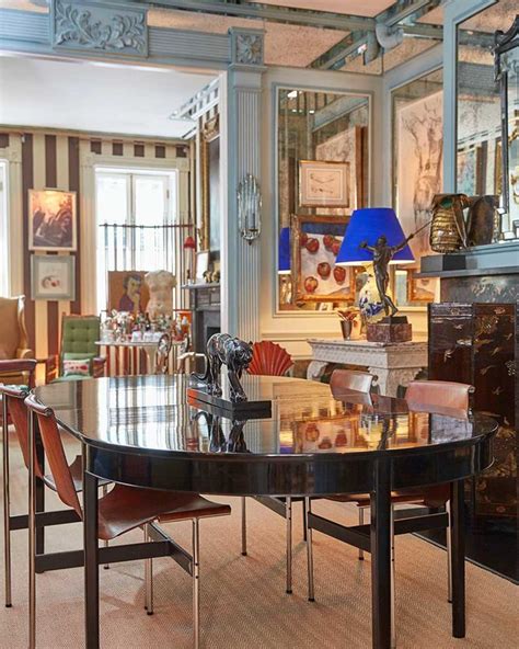 Miles Redd New York Townhouse Dining Room Decor Eclectic Interior
