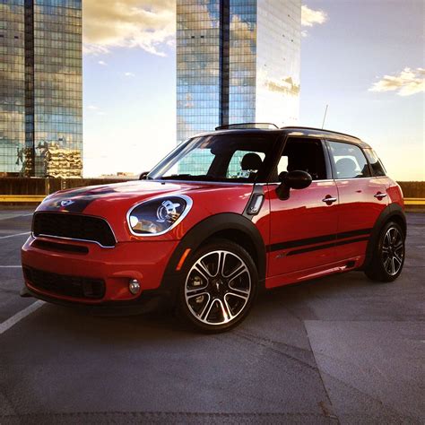 The Only Car That Can One Up A Sunset A Chili Red Mini Countryman