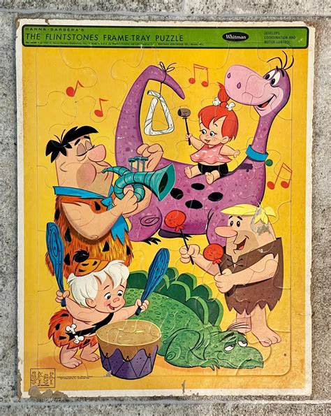 Vintage Hanna Barberas The Flintstones Puzzle Etsy