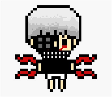 Kaneki Tokyo Ghoul Pixel Art Hd Png Download Kindpng