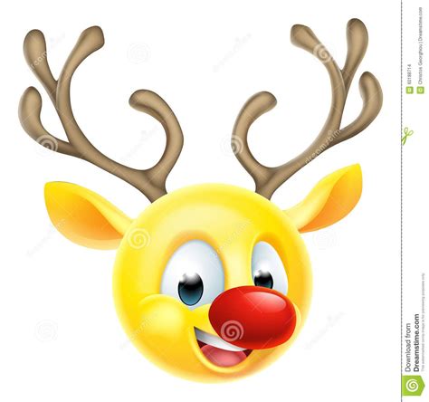 Christmas Reindeer Emoticon Emoji Emoji Christmas Christmas
