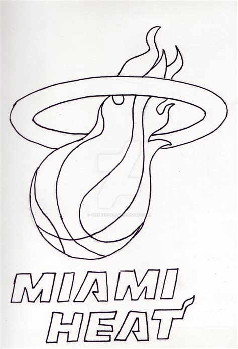 Miami Heat Logo Inked By Greenxkoala On Deviantart