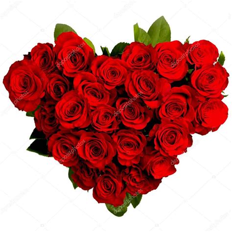 Le rose rosse sono da sempre simbolo di un amore passionale, del vero amore: Rose a forma di cuore — Foto Stock © yellow2j #137720268