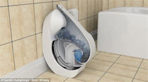 The Fold Up Toilet That Saves Space In The Bathroom Daily Mail Online