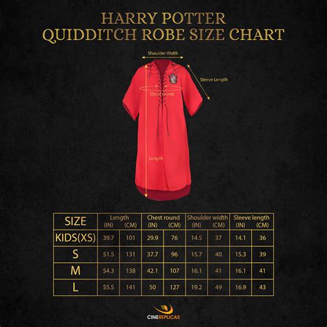 Personalized Gryffindor Quidditch Robe Harry Potter Cinereplicas