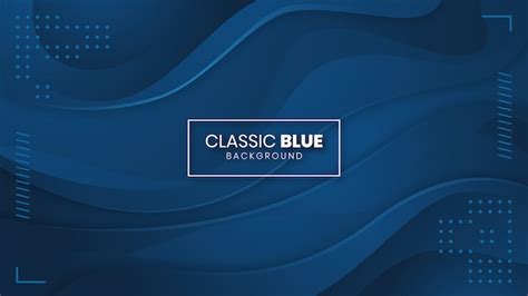 Fondo Abstracto Azul Clásico Vector Premium