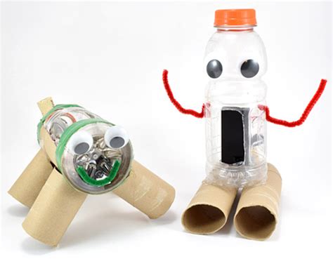 Home Science Activity Junkbots Robots From Recycled Materials