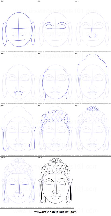 From the variety of easy drawing pictures given here, you can click on any picture to navigate to the page containing detailed steps on how to draw from the list of how to draw step by step pictures given here select your kids favorite ones to make them learn drawing. How to Draw Buddha Face printable step by step drawing ...