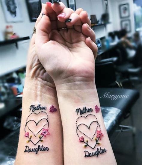 Corazones De Amor Para Madre E Hija Tatuajes Para Mujeres