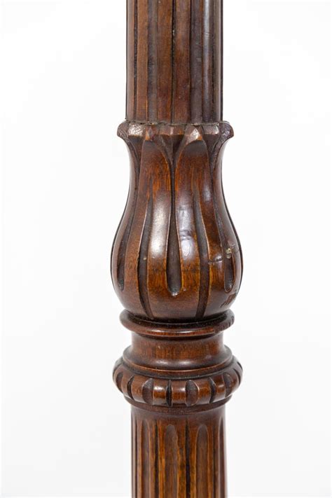 Each lamp is handcrafted from quality materials to provide the best lighting options to meet all your needs. Monumental Fluted Mahogany Floor Lamp For Sale at 1stdibs