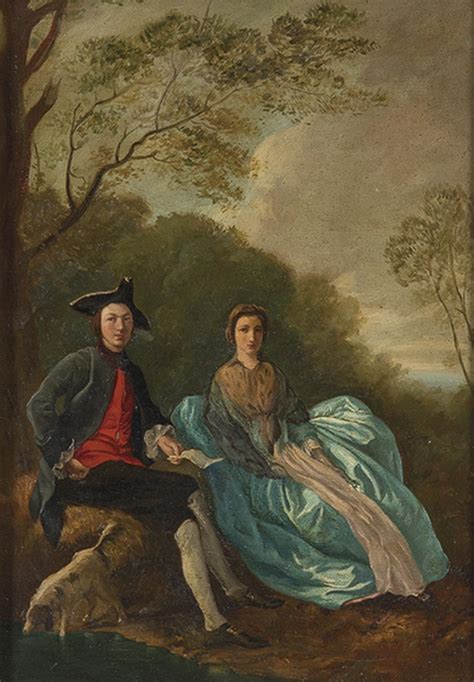 Sold Price Copy Of Thomas Gainsborough Double Portrait Of The