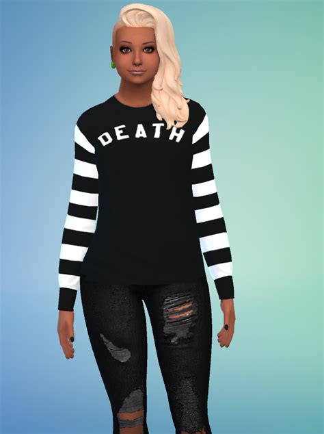 Emo Sims 4 Shit — Death Spells Sweater Download