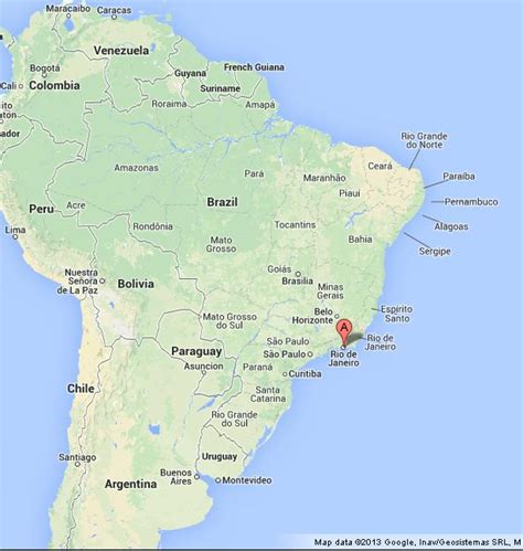 Rio De Janeiro On Map Of Brazil