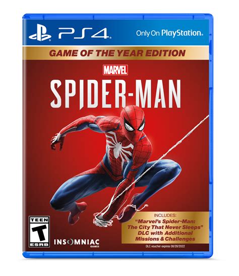 Marvels Spider Man Game Of The Year Edition Sony Playstation 4