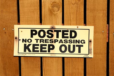 Posted Keep Out Sign Picture Free Photograph Photos Public Domain