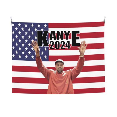 Bionzax Kanye 2024 Tapestry For College Dorm Bedroom And Living Room Kanye Music West America