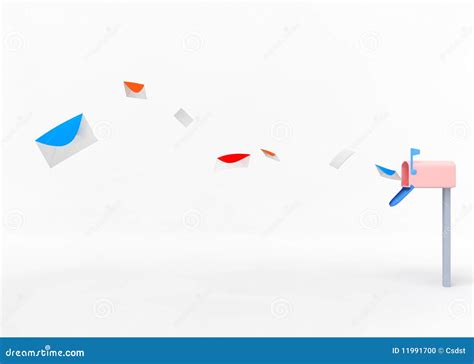 Flying Mails Stock Illustration Illustration Of Brand 11991700