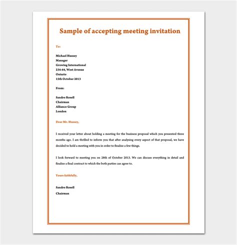 Acceptance Letter Template 9 Samples And Examples