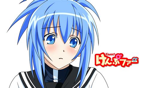 Blue Eyes Blue Hair Blush Kampfer School Uniform Senou Natsuru