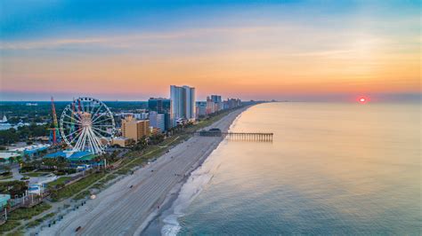 Myrtle Beach South Carolina SC Skyline Aerial View - Myrtle Beach