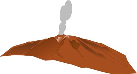 Smoking Volcano Clip Art At Clker Com Vector Clip Art Online Royalty