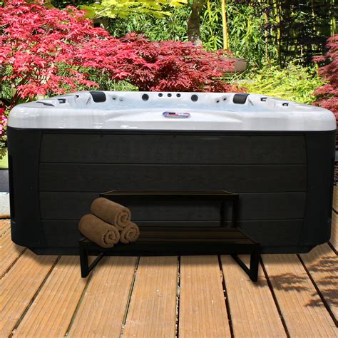 American Spas 7 Person 56 Jet Acrylic Square Hot Tub With Ozonator And Built In Speaker
