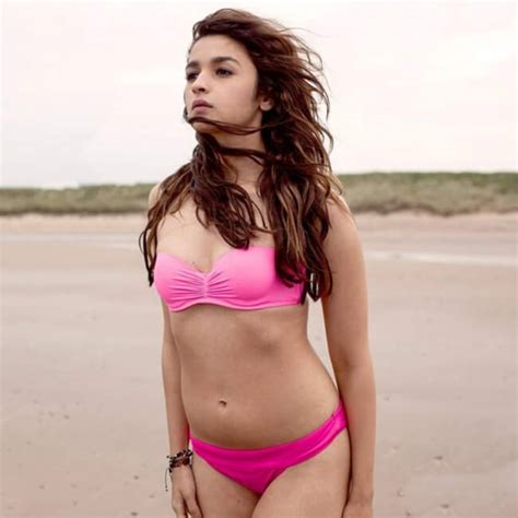 Alia Bhatt Bikini Photos Hot Alia Bhatt Swimsuit Pictures Raises The