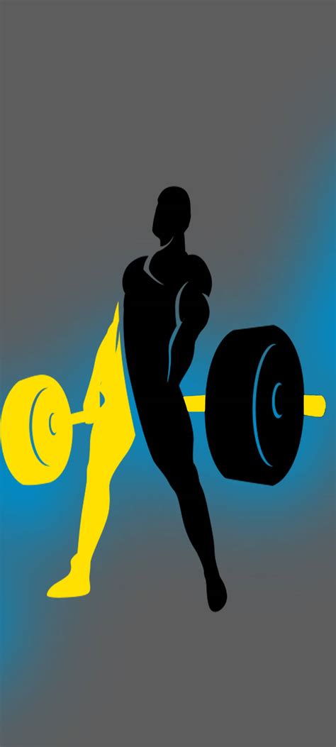 Download Weight Lifting Man Vector Art Wallpaper