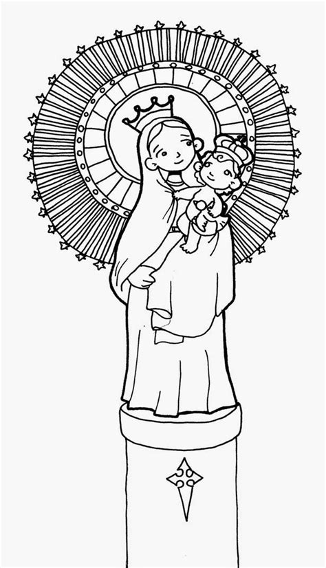 Dibujos Para Catequesis Nuestra SeÑora Del Pilar Páginas Para