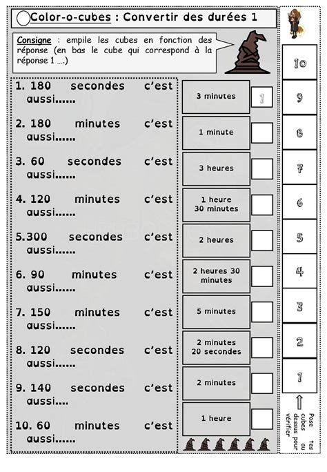 Exercice Conversion Heure Minute Seconde Cm2 La Galerie