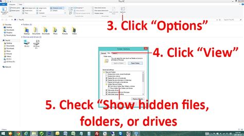 Next, click the view tab, and then check the box next to the hidden items text. How to find hidden files on Windows 10, 8, 7, Vista | P&T ...